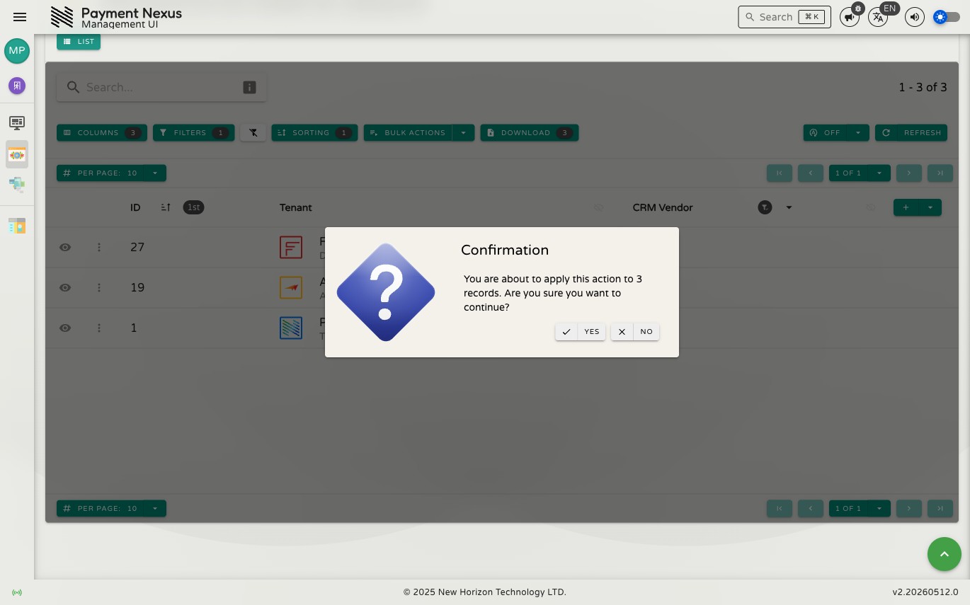Bulk action scope confirmation dialog